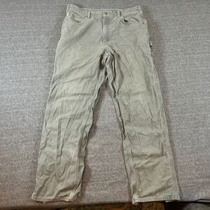 Carhartt Carpenter Pants Workwear Utility Canvas Loose Fit 36x34 fits 38x32 Chop